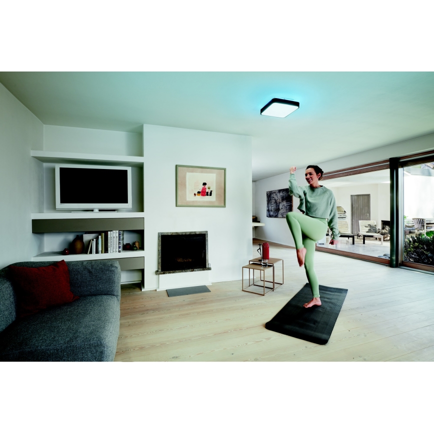 Ledvance -  Plafonnier à intensité variable LED RGBW SMART+ ORBIS LED/28W/230V 3000-6500K Wi-Fi noir