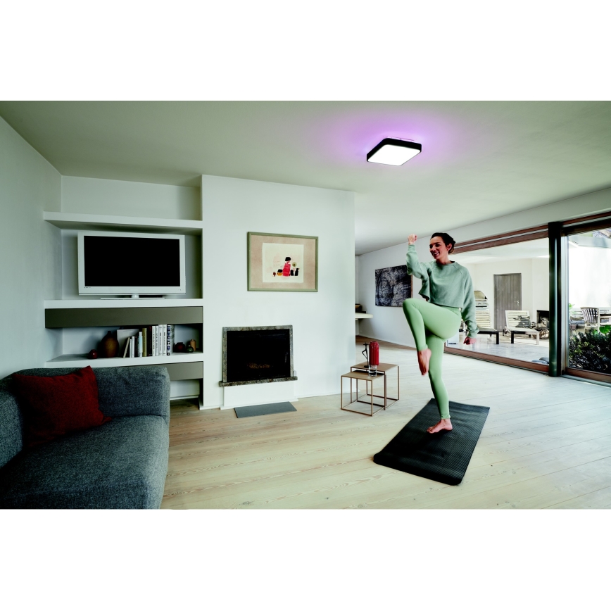 Ledvance -  Plafonnier à intensité variable LED RGBW SMART+ ORBIS LED/28W/230V 3000-6500K Wi-Fi noir