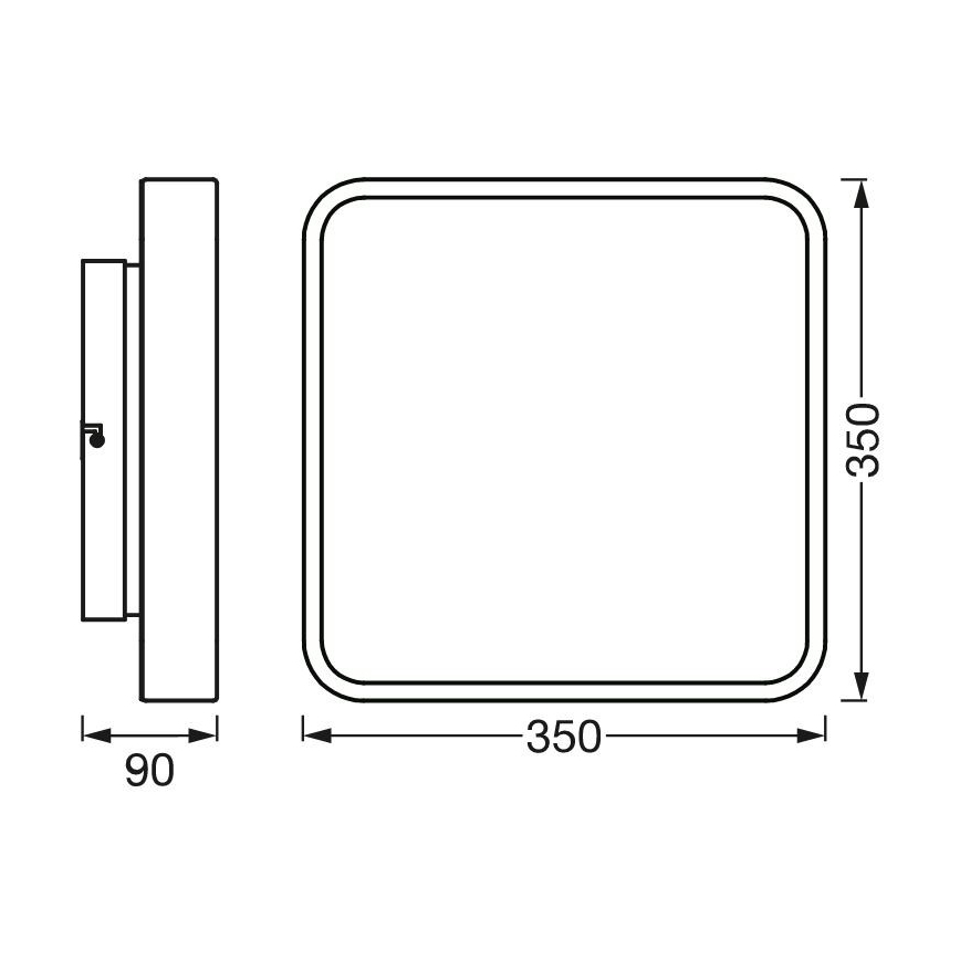 Ledvance -  Plafonnier à intensité variable LED RGBW SMART+ ORBIS LED/28W/230V 3000-6500K Wi-Fi noir