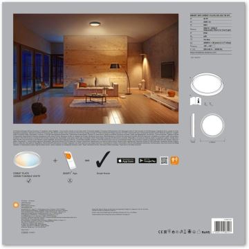 Ledvance - Plafonnier à intensité variable LED SMART+ PLATE LED/24W/230V 3000-6500K Wi-Fi