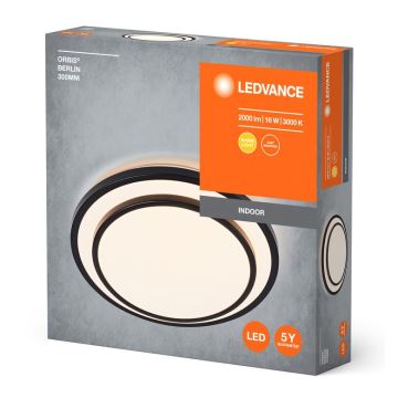 Ledvance - Plafonnier ORBIS BERLIN LED/16W/230V noir