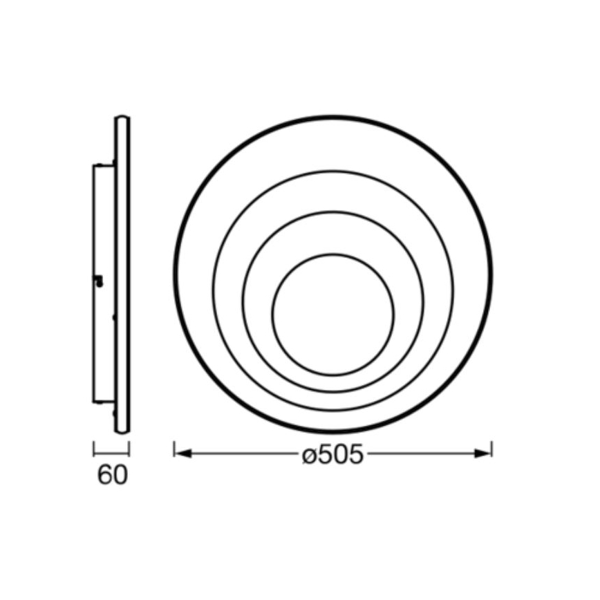 Ledvance - Plafonnier ORBIS SPIRAL LED/42W/230V