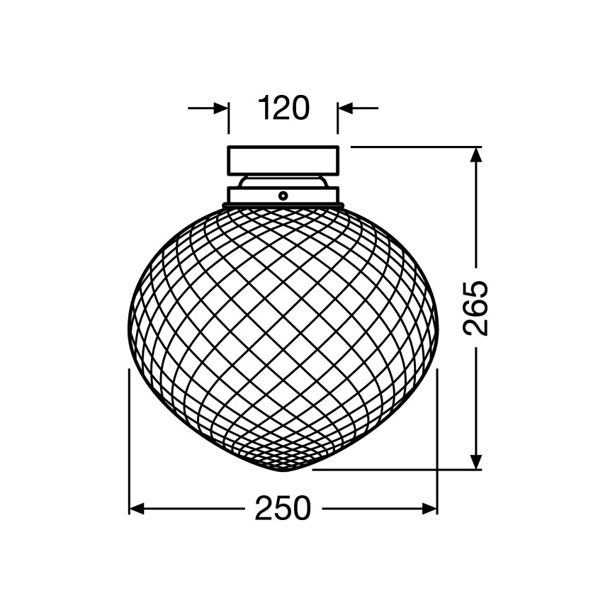 Ledvance - Plafonnier PINEAPPLE 1xE27/40W/230V