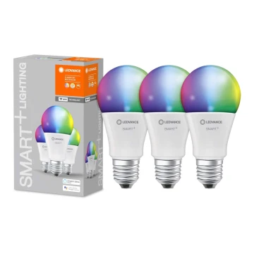 Ledvance - SET 3x LED RGB Lamp dimbaar SMART + E27 / 14W / 230V 2.700K-6.500K Wi-Fi