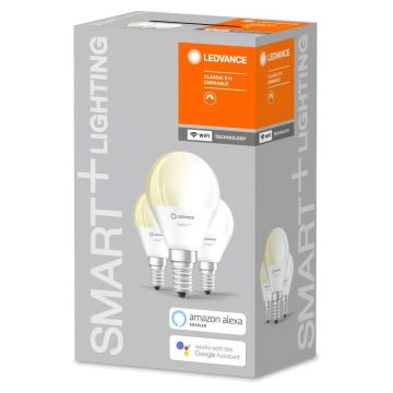 Ledvance - SET 3x Slimme dimbare lamp SMART + E14 / 5W / 230V 2700K Wi-Fi