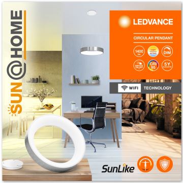 Ledvance - Suspension filaire à intensité variable SUN@HOME CIRCULAR LED/18,5W/230V Wi-Fi