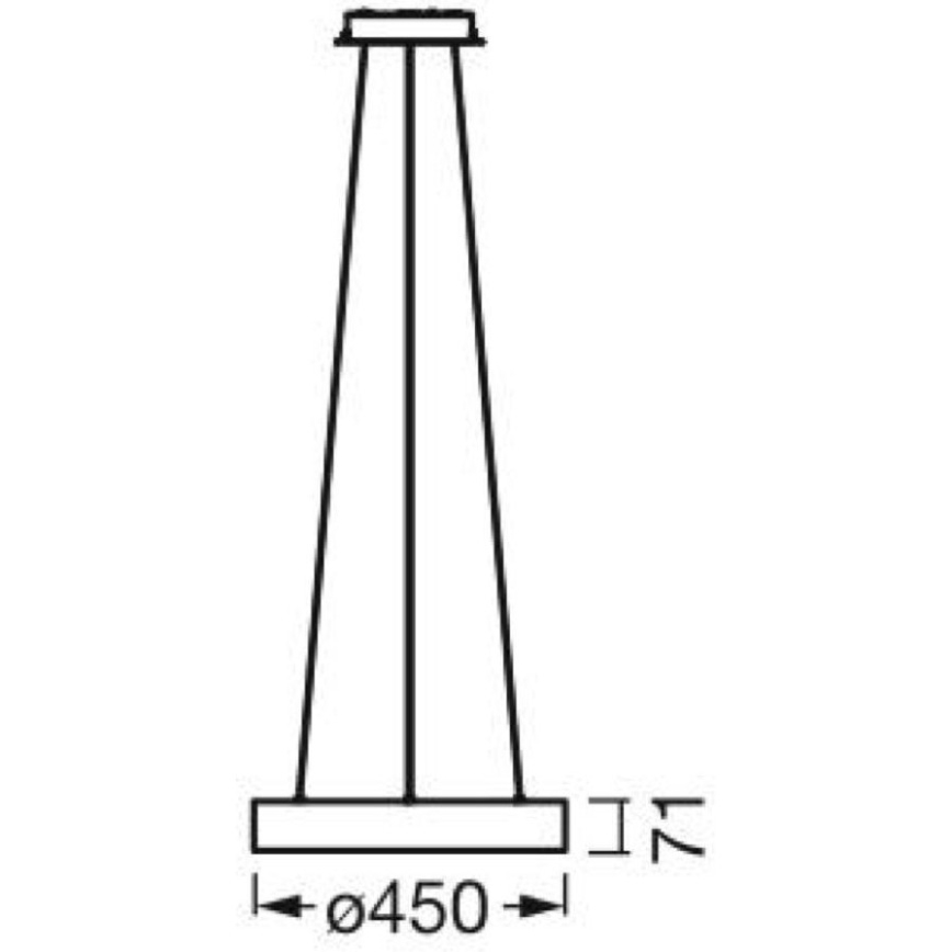 Ledvance - Suspension filaire à intensité variable SUN@HOME CIRCULAR LED/18,5W/230V Wi-Fi