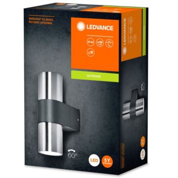 Ledvance - Wandlamp voor buiten ENDURA ROTARY 2xGU10/5W/230V IP44