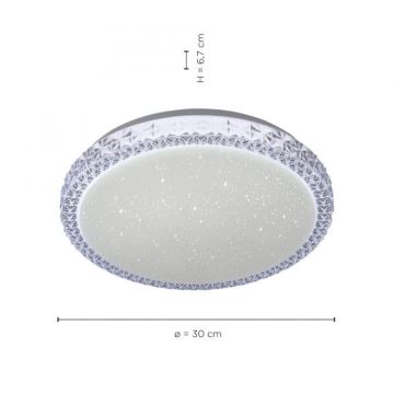 Leuchten Direkt 14370-00 - Plafonnier à intensité variable FRIDA LED/12W/230V