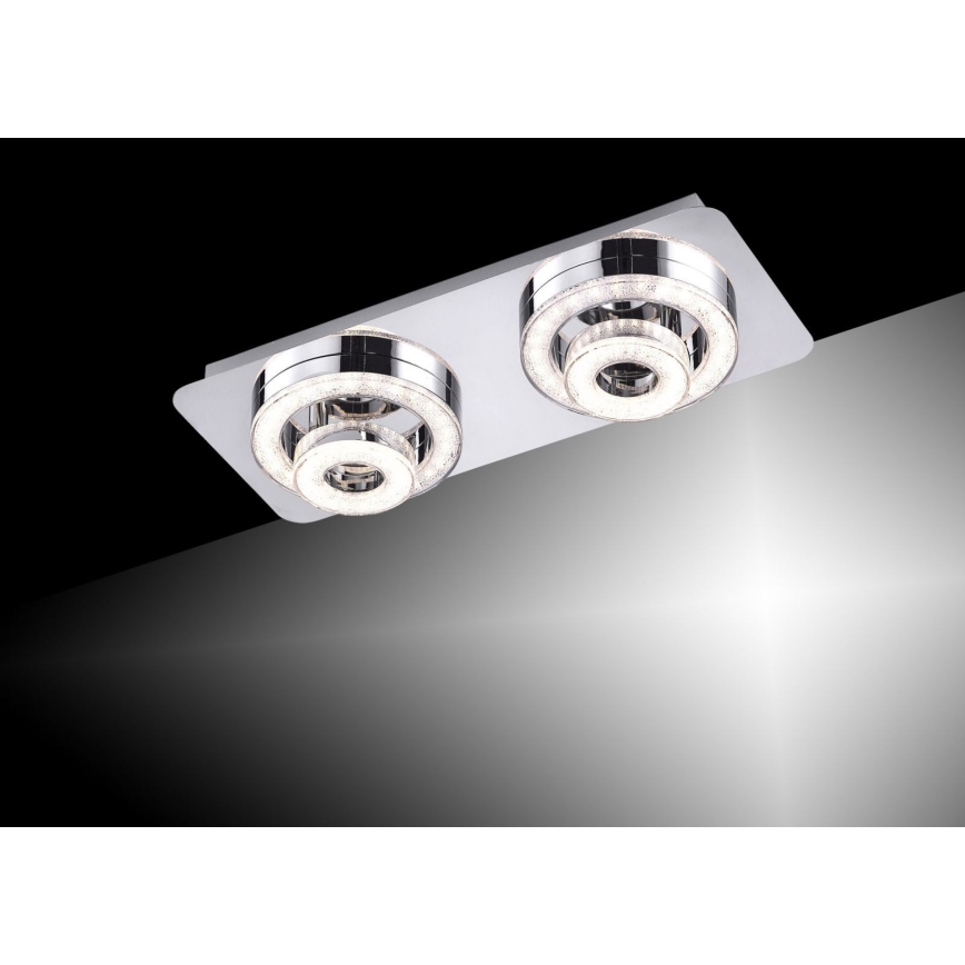 Leuchten Direkt 14521-17 - Plafonnier TIM 2xLED/2,8W/230V + 2xLED/3,1W