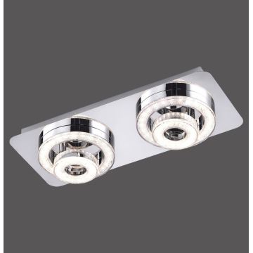 Leuchten Direkt 14521-17 - Plafonnier TIM 2xLED/2,8W/230V + 2xLED/3,1W