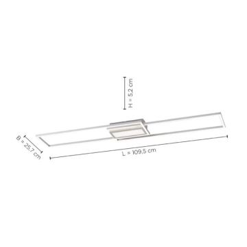 Leuchten Direkt 14711-55 - Plafonnier LED à intensité variable ASMIN LED/42W/230V 3000-5000K + télécommande