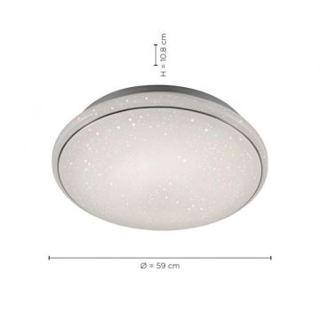 Leuchten Direkt 14744-16 - Plafonnier à intensité variable LED RGB JUPI LOLASMART LED/32W/230V + Télécommande