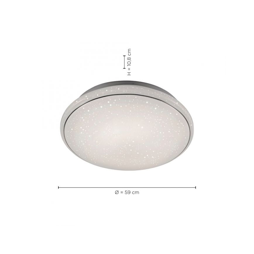 Leuchten Direkt 14744-16 - Plafonnier à intensité variable LED RGB JUPI LOLASMART LED/32W/230V + Télécommande