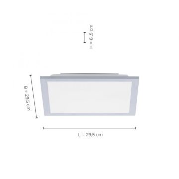 Leuchten Direkt 14750-21 - Plafonnier FLAT LED/12W/230V