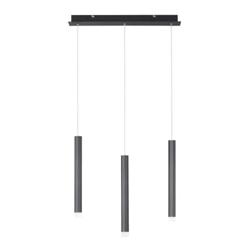 Leuchten Direkt 15203-18 - Suspension filaire 3xLED/4,8W/230V noire