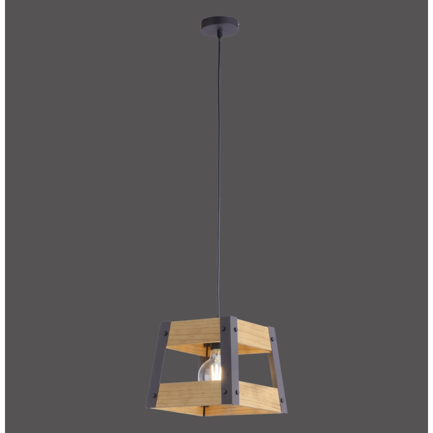 Leuchten Direkt 15720-79 - Hanglamp aan koord CRATE 1xE27/60W/230V