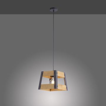 Leuchten Direkt 15720-79 - Hanglamp aan koord CRATE 1xE27/60W/230V