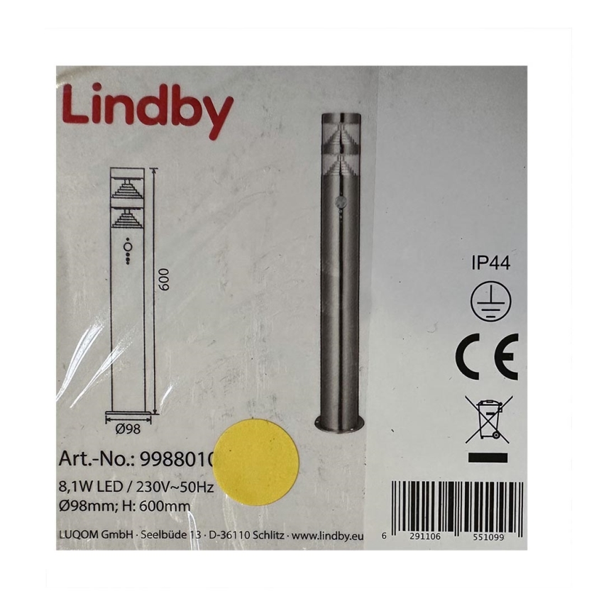 Lindby - LED Buitenlamp met sensor LANEA LED/8,1W/230V IP44