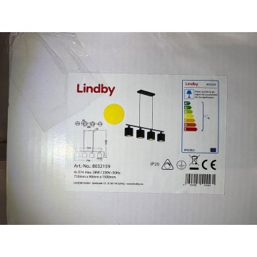 Lindby - Suspension filaire VASILIA 4xE14/28W/230V