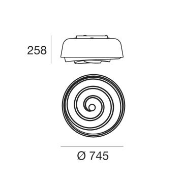 Linea Light 7658 - Plafondverlichting ROSE 3xE27/46W/230V IP40