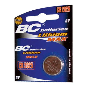 Lithium knoopcel batterij CR2025 3V
