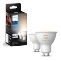 LOT 2x Ampoule à intensité variable LED Philips Hue WHITE AMBIANCE GU10/4,2W/230V 2200-6500K