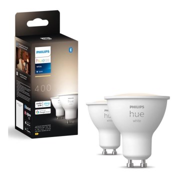 LOT 2x Ampoule à intensité variable LED Philips Hue WHITE GU10/4,2W/230V 2700K