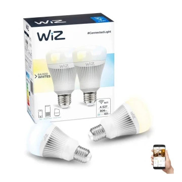 LOT 2x ampoule LED à intensité variable E27/11,5W/230V 2700-6500K Wi-Fi - WiZ