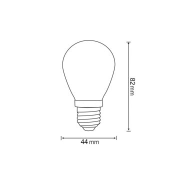 LOT 2x Ampoule LED PARTY E27/0,3W/36V rouge