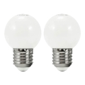LOT 2x Ampoule LED PARTY E27/0,5W/36V blanche