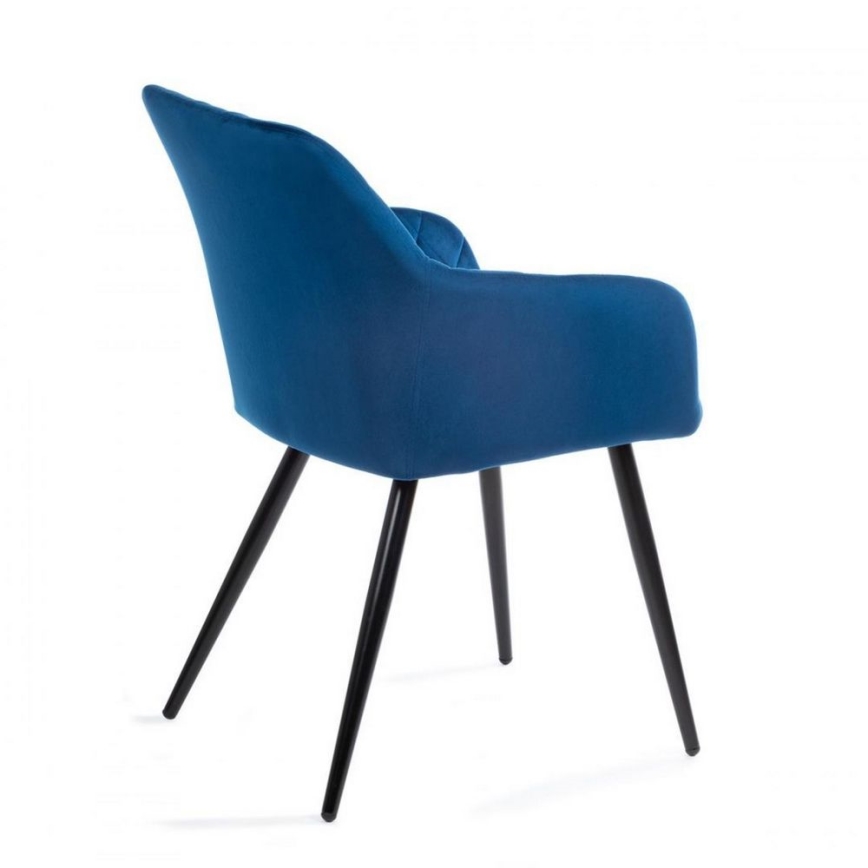 LOT 2x Chaises de salle à manger RICO bleues