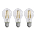 LOT 3x Ampoule LED FILAMENT A60 E27/3,8W/230V 2700K Classe énergétique A