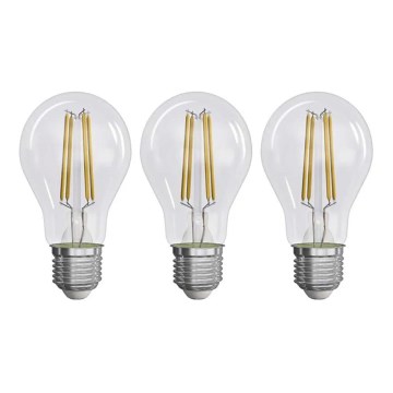 LOT 3x Ampoule LED FILAMENT A60 E27/3,8W/230V 2700K Classe énergétique A