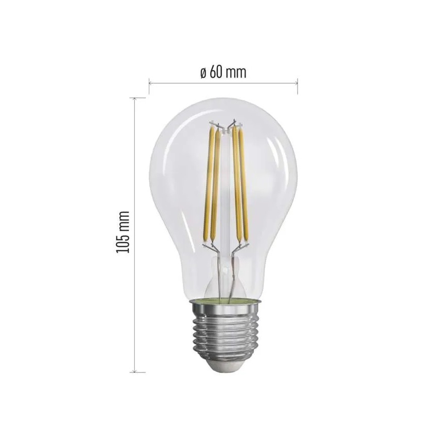 LOT 3x Ampoule LED FILAMENT A60 E27/3,8W/230V 2700K Classe énergétique A