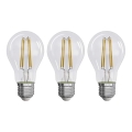 LOT 3x Ampoule LED FILAMENT A60 E27/3,8W/230V 4000K Classe énergétique A