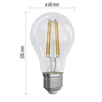 LOT 3x Ampoule LED FILAMENT A60 E27/5W/230V 2700K Classe énergétique A