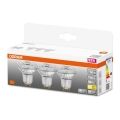 LOT 3x Ampoule LED PAR16 GU10/4,3W/230V 2700K - Osram