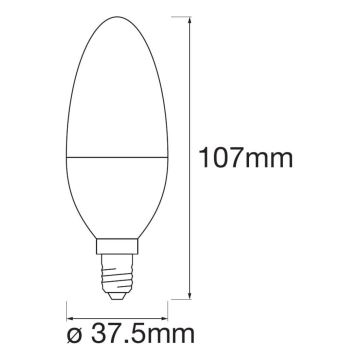 LOT 3x Ampoule LED RVBB à intensité variable SMART + E14 / 5W / 230V 2700K-6500K - Ledvance