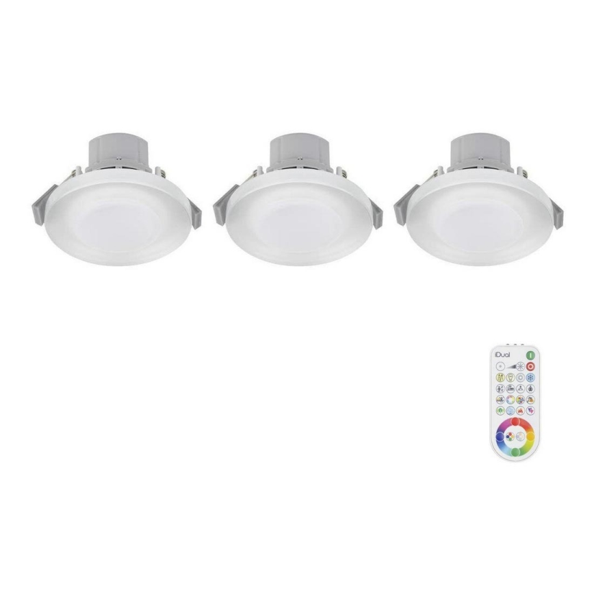 LOT 3x LED RGB Spot encastrable salle de bain ARGON LED/7,3W/230V