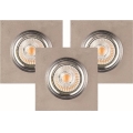 LOT 3x Suspension LED VITAR 1xGU10/5W/230V béton - certifié FSC