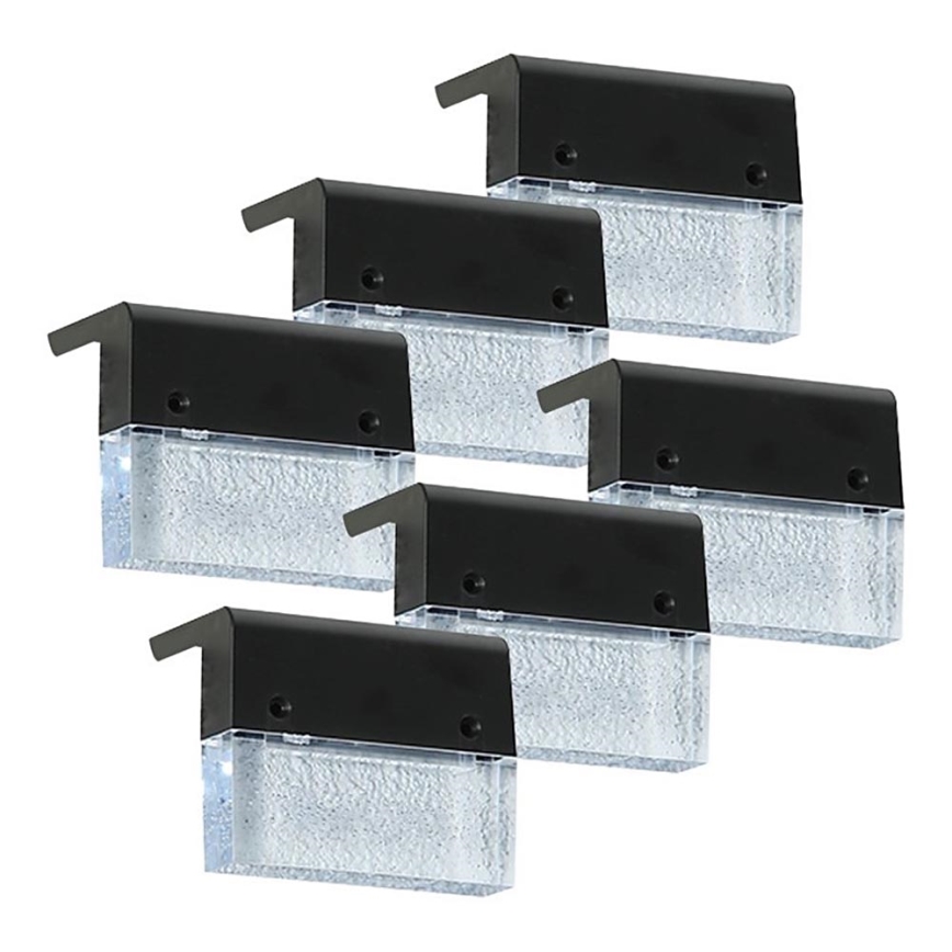 LOT 6x Applique murale solaire RGB LED/1W/1,2V 3500K IP65