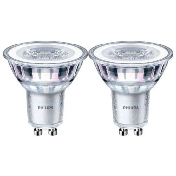 Lot de 2 Ampoule LED Philips GU10/3.1W/230V 2700K