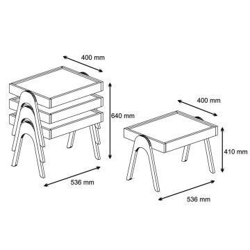 LOT x3 table d