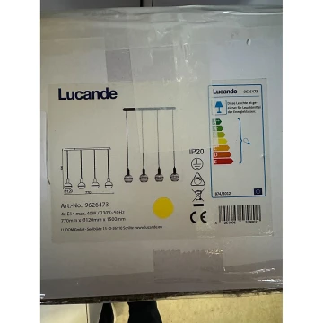 Lucande - Hanglamp aan een snoer ABLY 4xE14/40W/230V