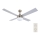 Lucci Air 210334 - Ventilateur de plafond AIRFUSION QUEST 1xE27/60W/230V bois/chrome + télécommande