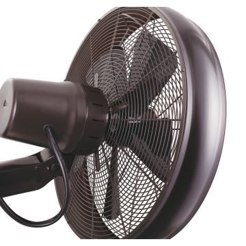 Lucci air 213125 - Ventilateur mural BREEZE 55W/230V noir/marron + télécommande