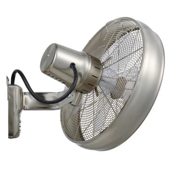 Lucci air 213126 - Ventilateur mural BREEZE 55W/230V chrome mat + télécommande