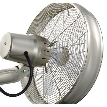 Lucci air 213126 - Ventilateur mural BREEZE 55W/230V chrome mat + télécommande