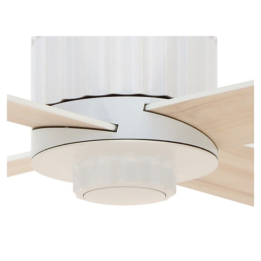 Lucci air 213171 - LED-plafondventilator NEWPORT hout/wit/beige + afstandsbediening